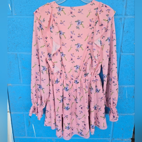 Yumi Kim by Revolve Pink Floral Dress Sz S - Picture 9 of 13